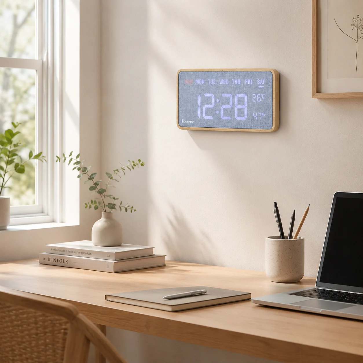 Bamboo fabric clock for private-label sourcing programs