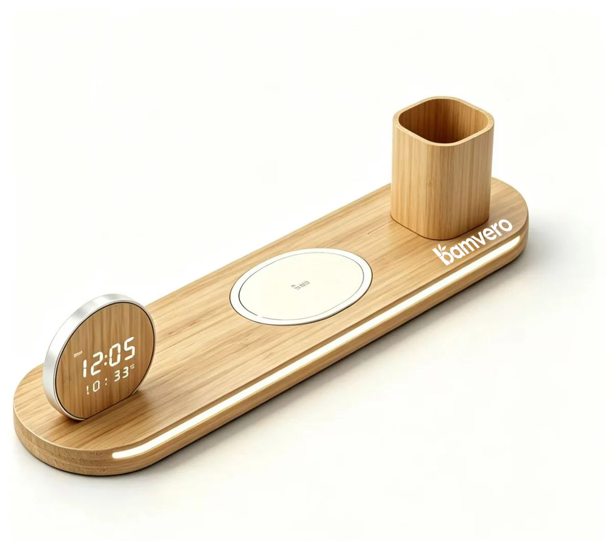 Desk Organizer Clock product view for B2B sourcing