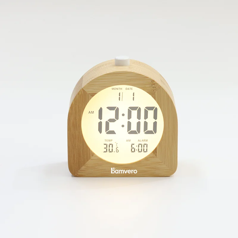 2106 Bamboo LCD Temperature Clock thumbnail 4