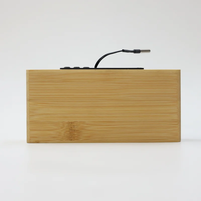 W109 Bamboo Wireless Charging Clock thumbnail 2